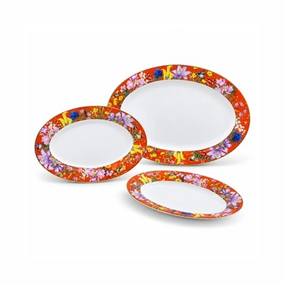 Botanica Turuncu 56 Parça Yemek Takımı