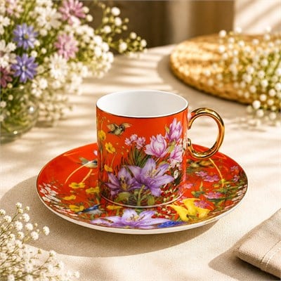 Botanica Orange 6 Piece Double Cup Set