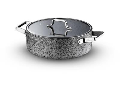 Brioni Stone Low Pot 32 cm