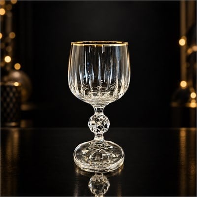 Butik 6 Lı Kahve Yanı Bardağı Işık Gold