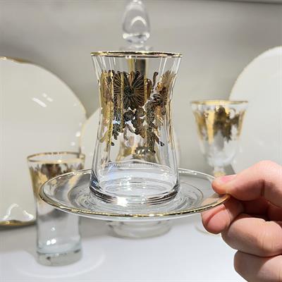 Butterflower 49 Piece Luxury Glass Set - Gold