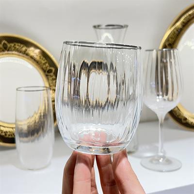 Carino Kristal 37 Parça Bardak Takımı - Platin