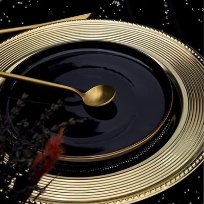 Steel Round Supplae - Gold