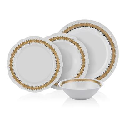 Choker 24 Parça 6 Kişilik Bone Porselen Yemek Takımı