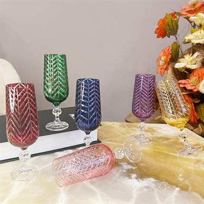 Claudia Kristal 6 Lı Kahve Yanı Bardağı 180 ml - D