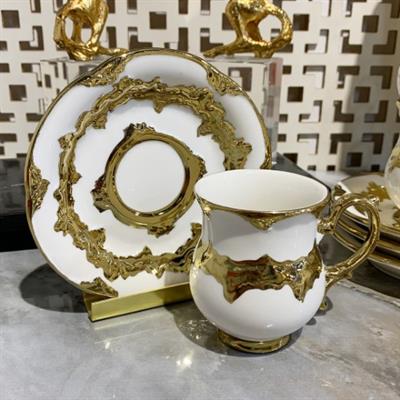 Creamy 6 Kişilik Fincan Takımı - Gold