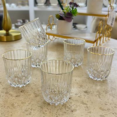Delisoga Crystal 6-Piece Glass Gilded