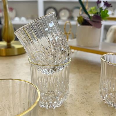 Delisoga Crystal 6-Piece Glass Gilded