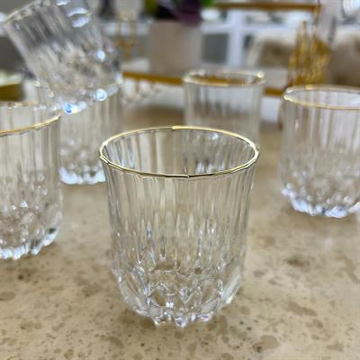 Delisoga Crystal 6-Piece Glass Gilded