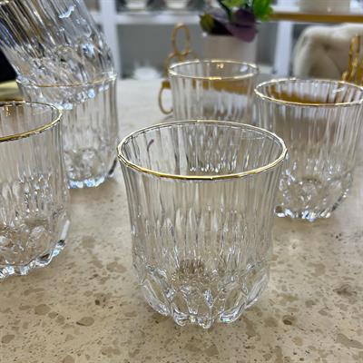 Delisoga Crystal 6-Piece Soft Drink Glass Gilded
