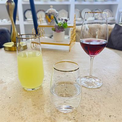 Edelita 36 Parça Bardak Takımı Gold Yaldızlı