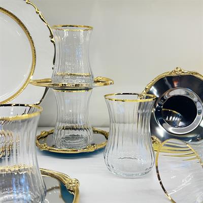 Elegance 6 Lı Çay Takımı Yaldızlı