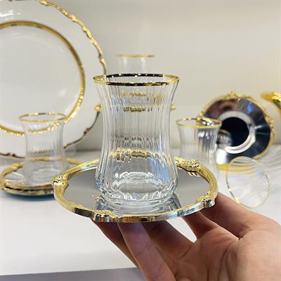 Elegance 6 Lı Çay Takımı Yaldızlı