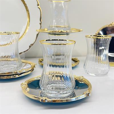 Elegance 6 Lı Çay Takımı Yaldızlı