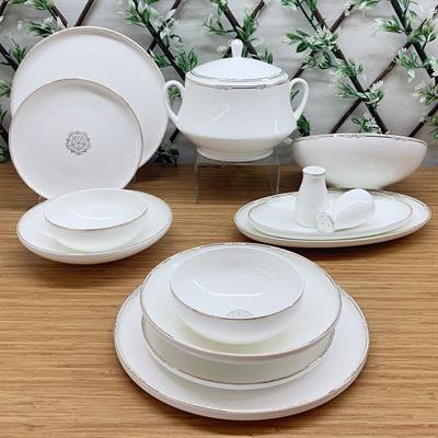 Elegance 60 Piece Porcelain Dinner Set for 12 People