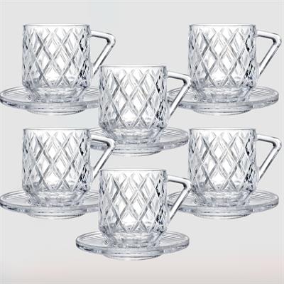 Era 6 Piece Glass Teacup