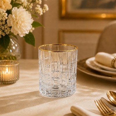 Etna RCR Crystal Glass 36 Piece Glass Set - Gilded