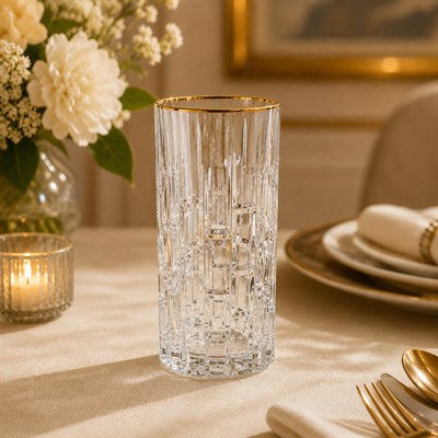 Etna RCR Crystal Glass 36 Piece Glass Set - Gilded