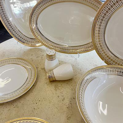 Exclusive Coloura 58 Parça 12 Kişilik Porselen Yemek Takımı