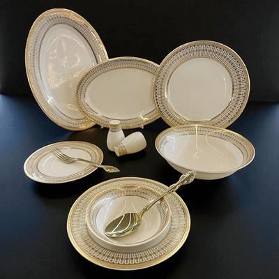 Exclusive Coloura 58 Parça 12 Kişilik Porselen Yemek Takımı