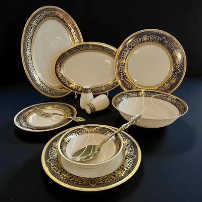 Exclusive Duria 58 Parça 12 Kişilik Porselen Yemek Takımı