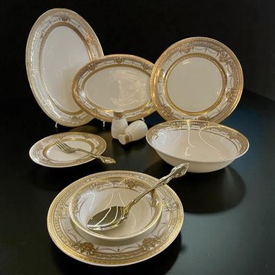 Exclusive Santania 58 Parça 12 Kişilik Porselen Yemek Takımı