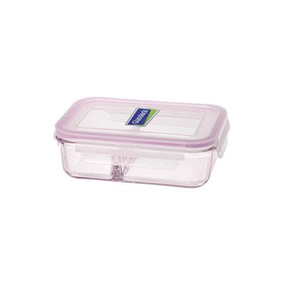 Glasslock Dikdörtgen 2 Bölmeli Cam Saklama Kabı - 670 ml