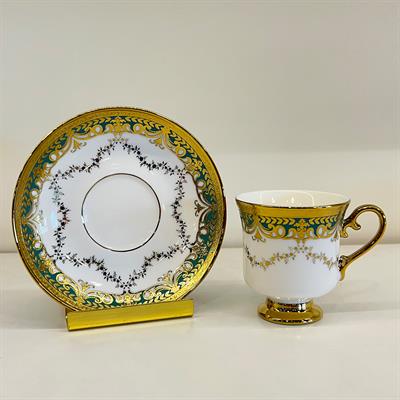 Glazze Petrol Oriental 6 Lı Kahve Fincan Takımı