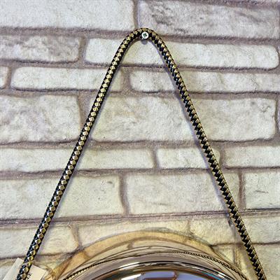 Decorative Clock with Rope Wheels White
