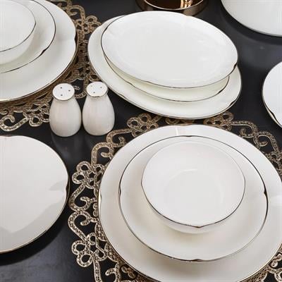 Hera 60 Parça 12 Kişilik Porselen Yemek Takımı