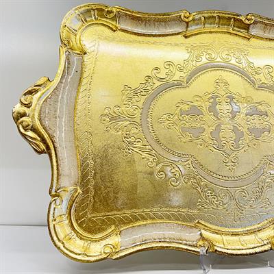 İtalyan Gül Ağacı Küçük Tepsi Dikdörtgen Kulplu Woody-04