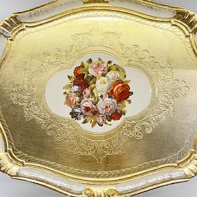 İtalyan Gül Ağacı Küçük Tepsi Oval Kulplu Woody-03