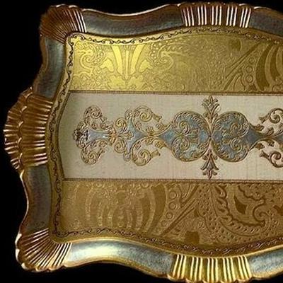 İtalyan Gül Ağacı Small Dikdörtgen Tepsi VL-79