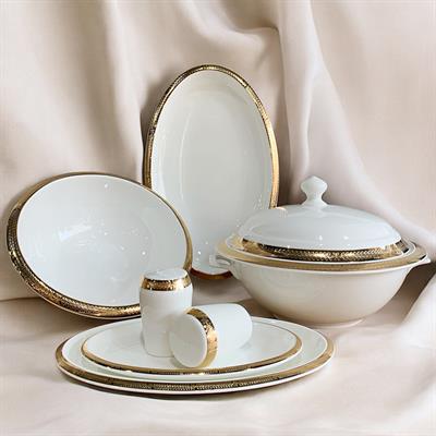 Joy Carmen Spring Gold 62 Parça 12 Kişilik Yemek Takımı