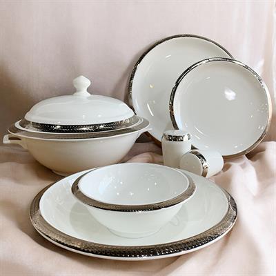 Joy Carmen Spring Platinum 62 Parça 12 Kişilik Yemek Takımı