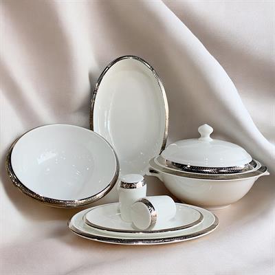 Joy Carmen Spring Platinum 62 Parça 12 Kişilik Yemek Takımı