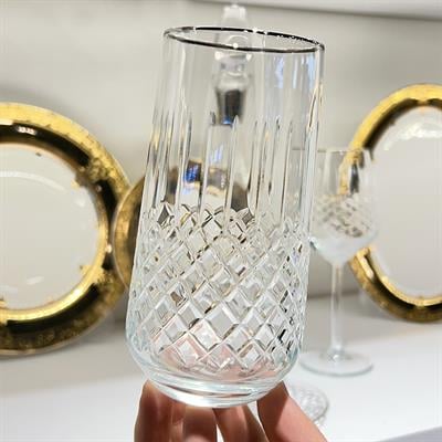 Karizma Kristal 49 Parça Bardak Takımı - Platin