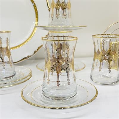 Kemer 6 Lı Çay Seti Gold