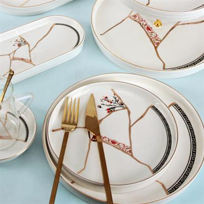 Kintsugi Moon 25 Parça 6 Kişilik Brunch Set