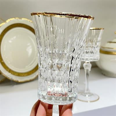 Lady Diamond Darques Kristal Cam 36 Parça Bardak Takımı - Yaldızlı