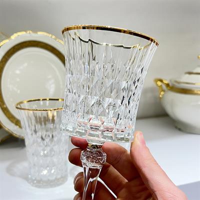 Lady Diamond Darques Kristal Cam 36 Parça Bardak Takımı - Yaldızlı