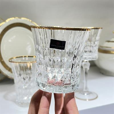 Lady Diamond Darques Kristal Cam 36 Parça Bardak Takımı - Yaldızlı