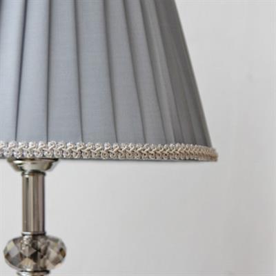 Lampshade Ayaklı Taşlı Abajur - Gümüş