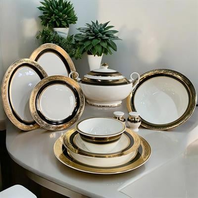 Lemons Nocturne 60 Parça 12 Kişilik Yemek Takımı