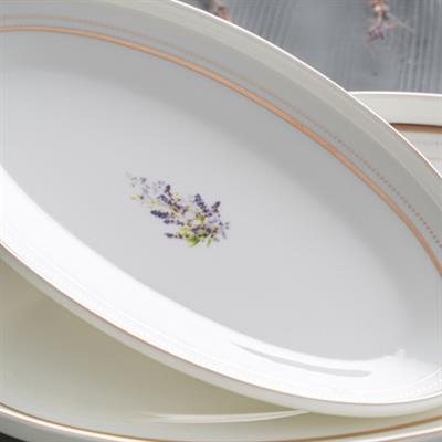 Leona Porcelain 57 Piece Dinner Set for 12 Persons