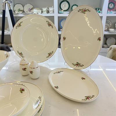 Leonarte Casa Çekoslovak Flower 57 Parça Yemek Takımı Gold
