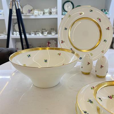 Leonarte Casa Çekoslovak Dekorlu 57 Parça Yemek Takımı Gold