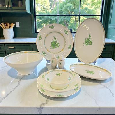 Leonarte Casa Çekoslovak Green 57 Parça Yemek Takımı Gold