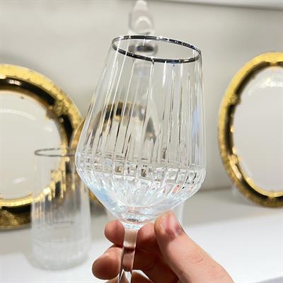 Lizbon Kristal 49 Parça Bardak Takımı - Platin