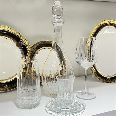 Lizbon Kristal 49 Parça Bardak Takımı - Sade